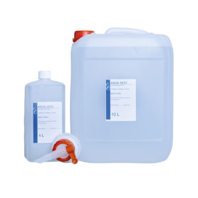 Aqua Dest Destilliertes Wasser - 2x 10 Liter Kanister, 20 Liter